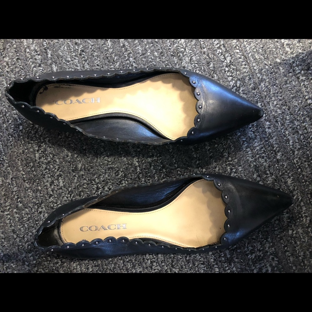 Black Coach Flats